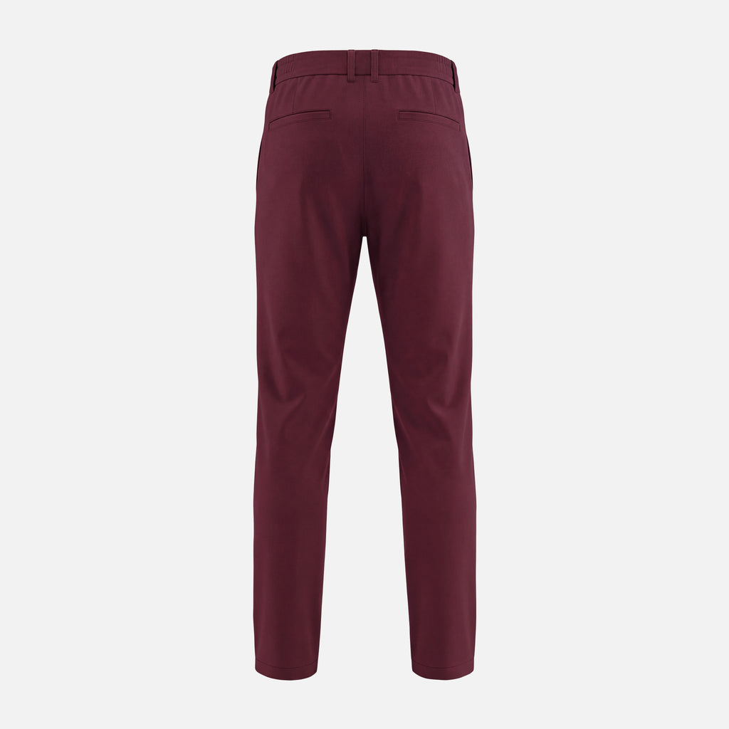 Shiny Chino Broek Rosegoud