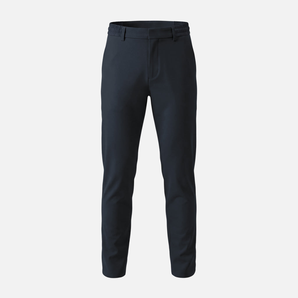 Shiny Chino Broek Donkerblauw
