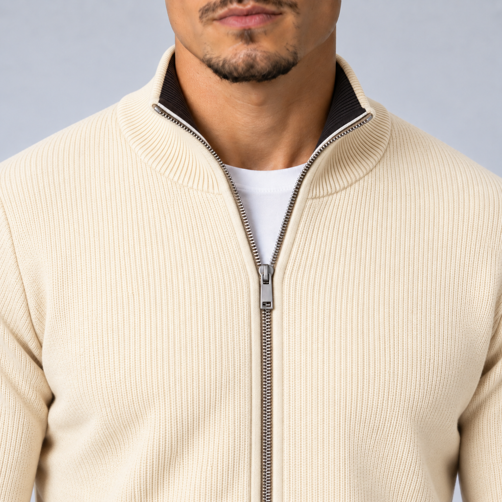 Full-Zip Crème