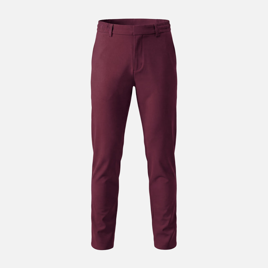 Shiny Chino Broek Rosegoud