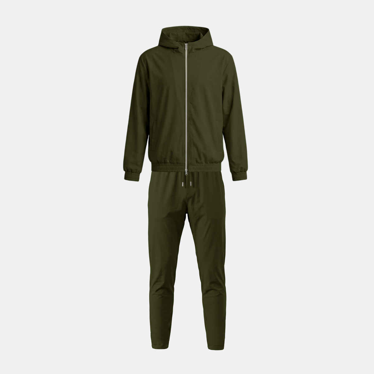 Windbreaker Set Olijfgroen