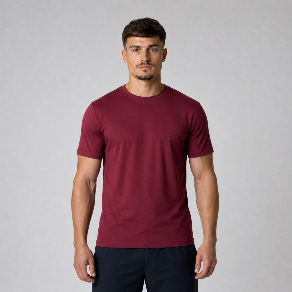 T-shirt Wijnrood