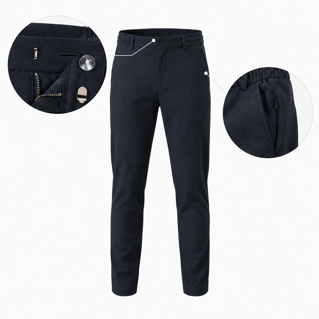Shiny Chino Broek Donkerblauw