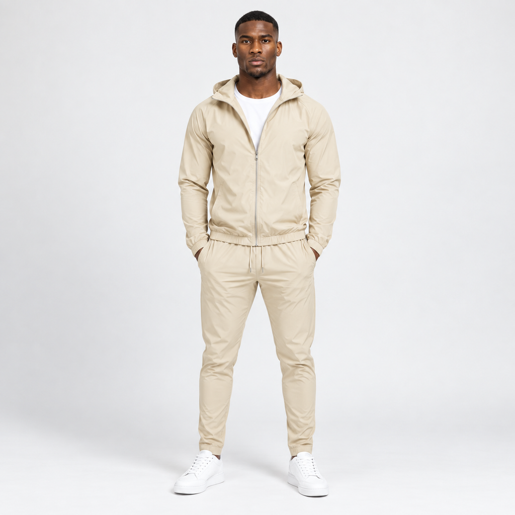 Windbreaker Set Beige