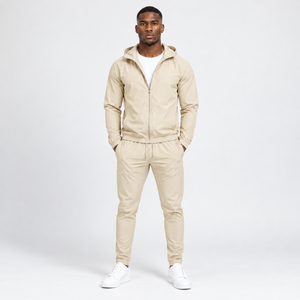 Beige windbreaker set