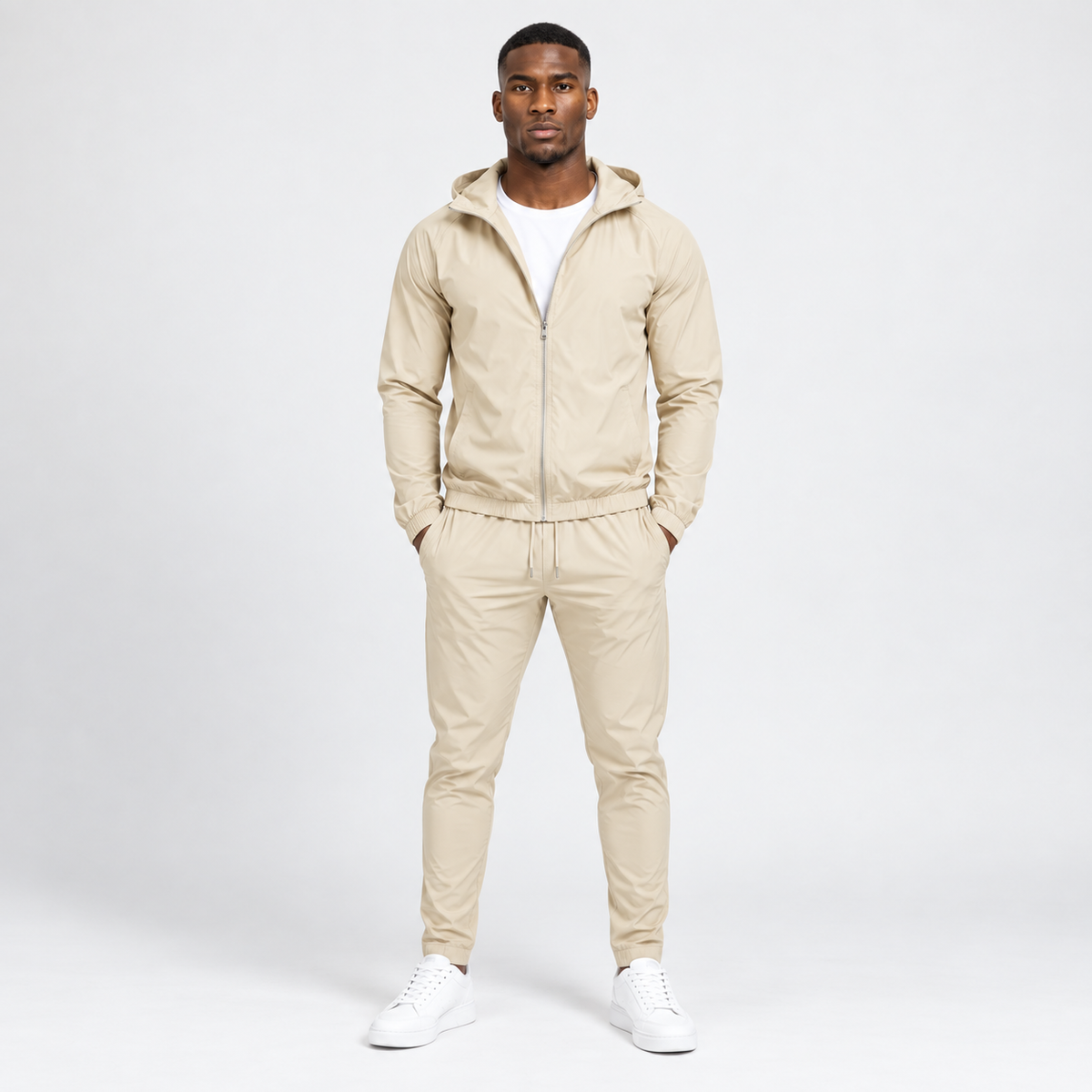 Windbreaker Set Beige