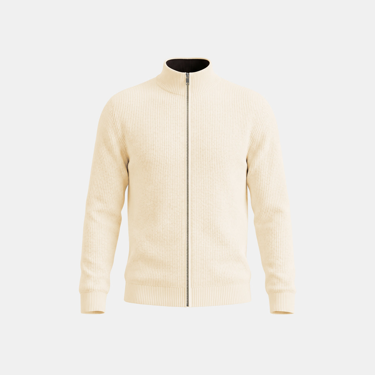Full-Zip Crème
