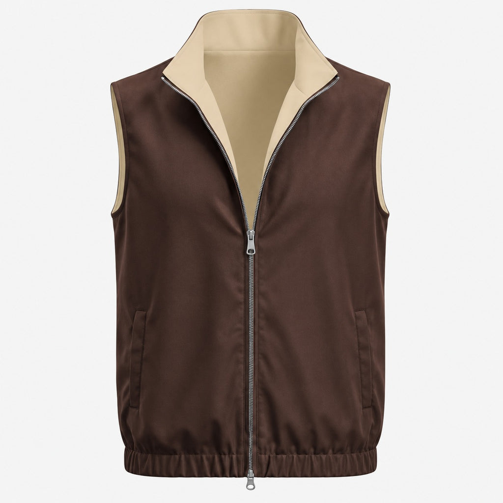 Reversible Gilet Bruin