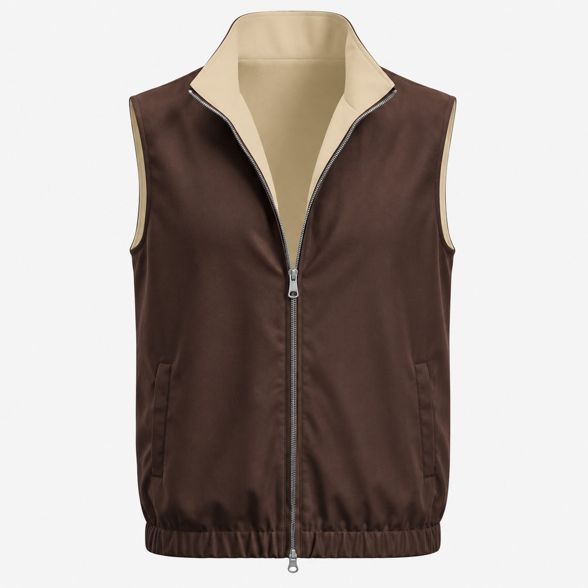 Reversible Gilet Bruin