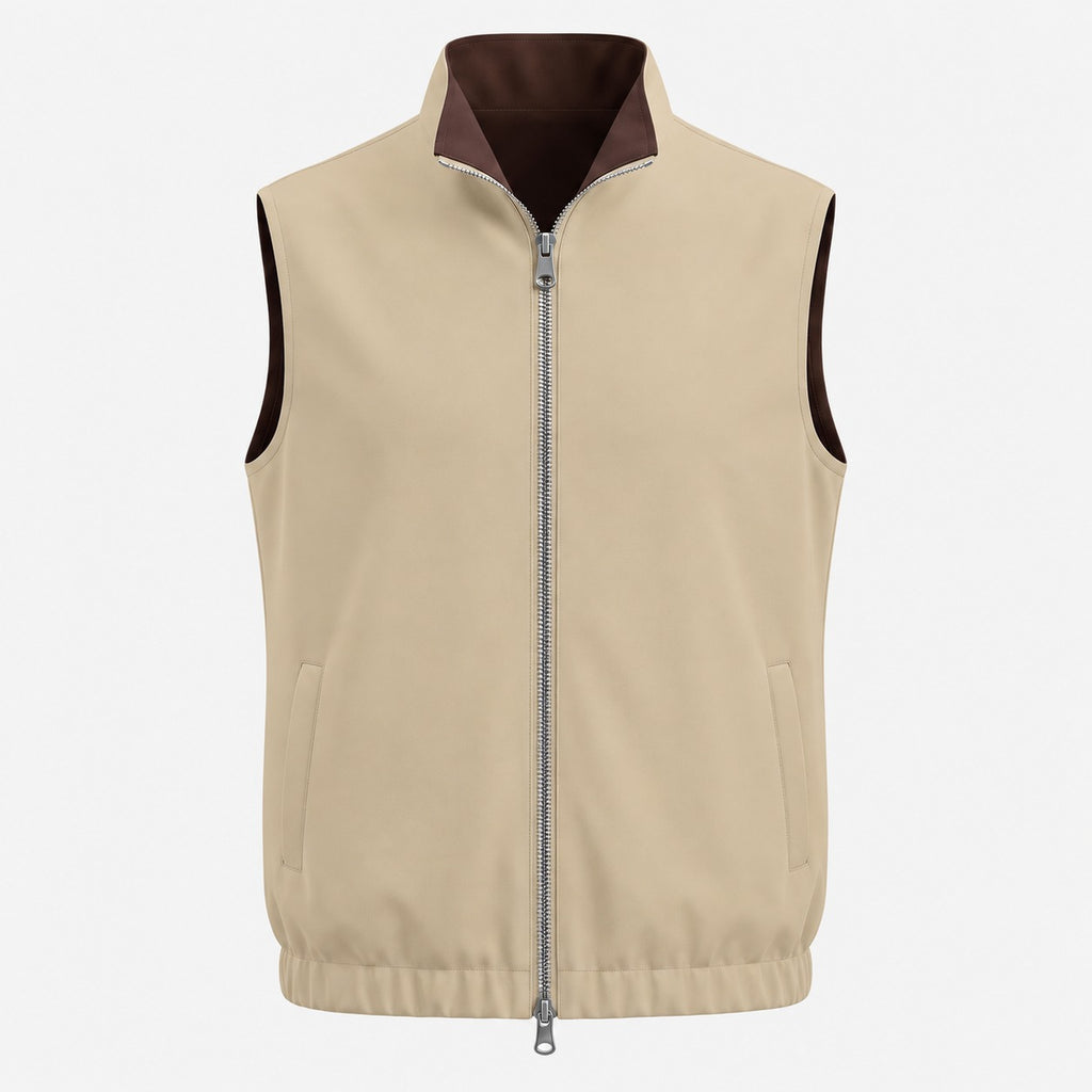 Reversible Gilet Bruin