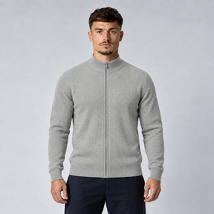 Grijs Full-zip vest