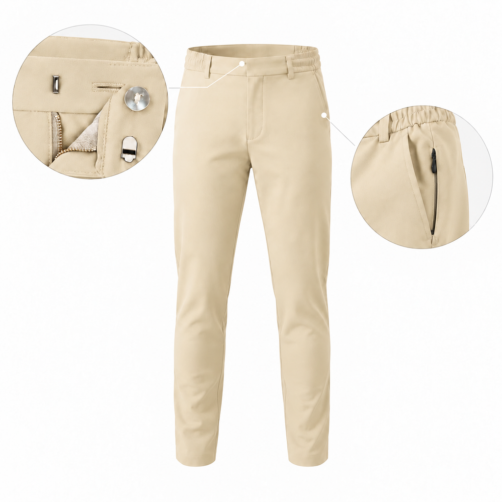 Shiny Chino Broek Beige