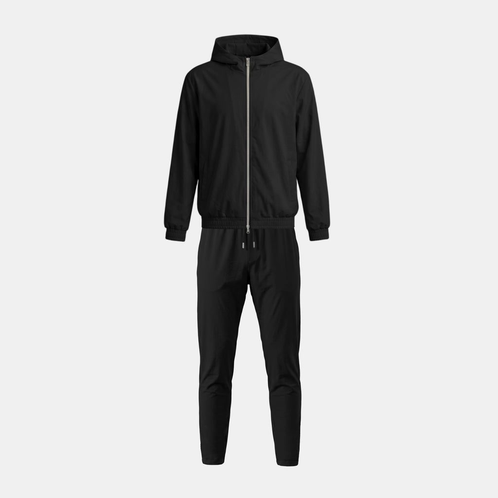 Windbreaker Set Zwart