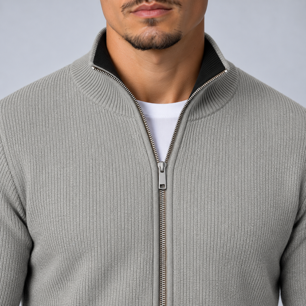Full-Zip Vest Grijs