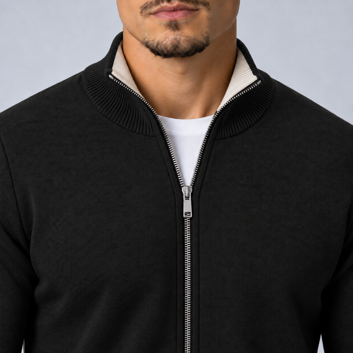 Full-Zip Zwart